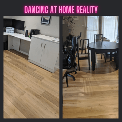 Home space for dancing lesson